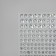Rhound rhinestones, d = 3/4/5/6 mm, 165 pcs on the sheet, silver color