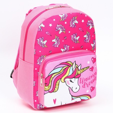 A backpack with a pocket, 21 cm x 10 cm x 29 cm "Unicorn", Minnie and Unicorn-1