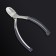 Pedicure nippers “Premium”, hidden spring, rubberized handles, 12.3 cm, blade length - 13 mm, silver/gray color