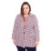 Female jacket, pink color, goose foot, size 52