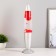 Luminaire table metal, glass, wax "lava" E14 25-35W silver 34x8.5x8.5 cm Risalux