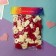 Hair elastic band "Mahrushka Sport" (set 100 pcs) 2 cm, lilac-beige