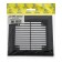 Ventilation grate "Vento" 1515VR, 150x150 mm, with a grid, detachable, black