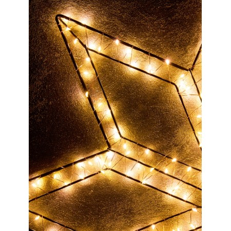 Figure Supported Frosty Frosty "Snowflake", 74x74x2, 300 LED, 220V, glow warm white-2