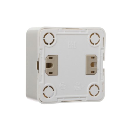 Luazon Lighting "League" switch, 10 A, 1 key, with backlight, invoice, white-2