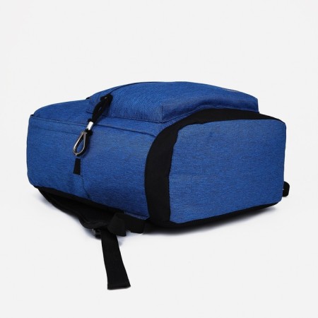 School backpack from lightning textiles, Fulldorn, 3 pockets, blue color-4
