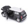 MASTO DIE-CAST Mini Cooper, opening doors, 1:24, black color with a white roof