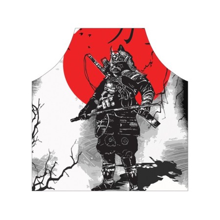 Apron kitchen with a photo print "Japanese Samurai", adjustable, size OS-2