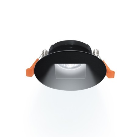 Light-K Buildiv, Artin, circle 87x87x38mm mounting hole 75x75mm GU5.3 Al Black 51432 9-2