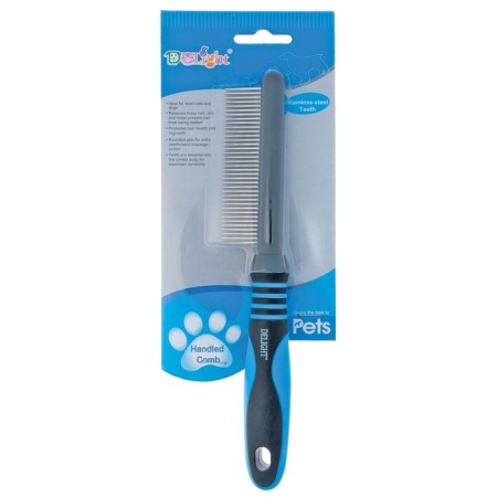 Delight comb, with rings, 37 teeth 20 mm, black and blue-3