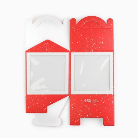 Confectionery box with a window, a chest, a “miracle” 20 x 20 x 20 cm, New Year-6