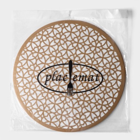 Serving napkin on the table "charm", 38 × 38 cm, metallic color brown-5