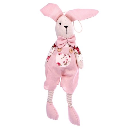 Soft toy "Rabbit", pink color, species mix-2
