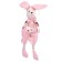 Soft toy "Rabbit", pink color, species mix