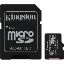 Карта памяти microSDXC 256GB Kingston SDCS2/256GB Canvas Select Plus + adapter
