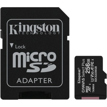 Microsdxcccc Map 256GB KingSton SDCS2/256GB Canvas Select Plus + Adapter