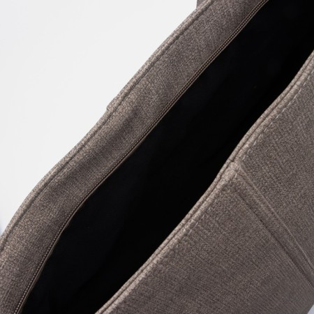 Zipper bag with zipper, gray color-2