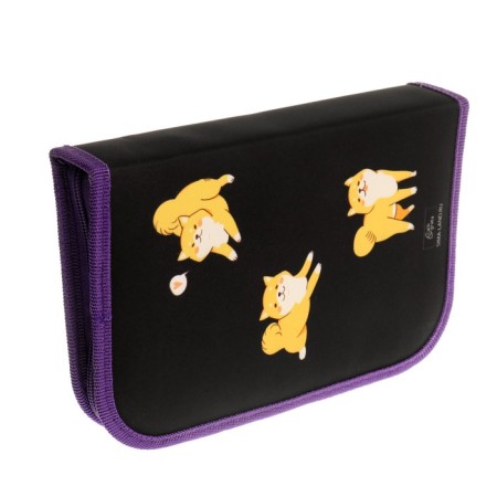 Penal 1 section 140 x 210 x 40 mm, folding pocket and cosmetic bag, fabric, calligrata topontent "Corgi"-2
