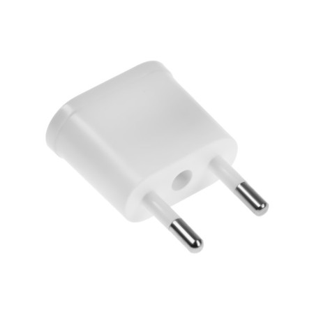 Adapter from an American fork on a Euro -zoom, flat, 6 a, white, 220 V-1