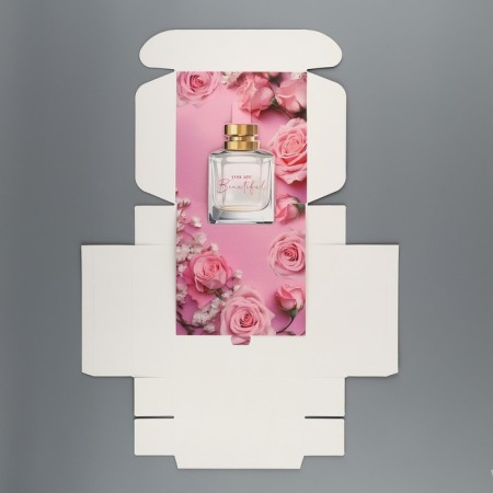 Gift folding box, packaging, “with love”, 16.5 x 16.5 x 5 cm-7