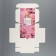 Gift folding box, packaging, “with love”, 16.5 x 16.5 x 5 cm