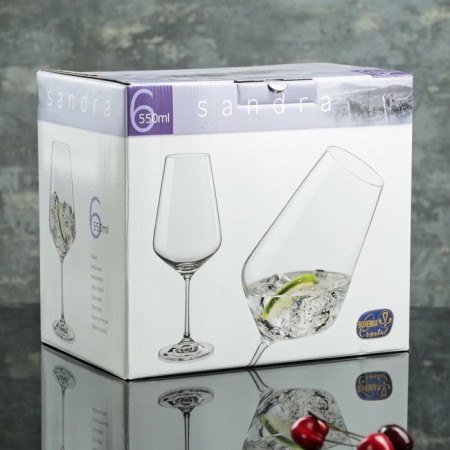 Set of glasses for wine "Sandra", 550 ml, 6 pcs-2