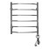 Domoterm electric heated towel rail "Laura", 500 x 600 mm, 6 crossbars, right, chrome