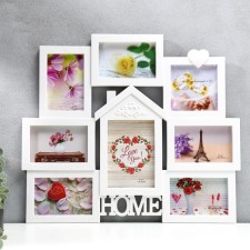Photo frame plastic in 8 photos 13x13 cm 10x15 cm 13x18 cm 