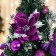 Christmas tree decor "Festive" bow Ball ball, 16x35 cm, purple