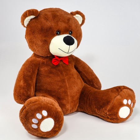 Soft toy "Bear", 70 cm, with a red bow-1