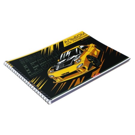 Album for drawing A4 40 sheets on the crest "City Legend", covered Cardboard, selective UV-LK, Block 100 g/m2-1