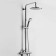 Shower system Wasserkraft A13302, tropical shower, thermostat, hand watering can, chrome
