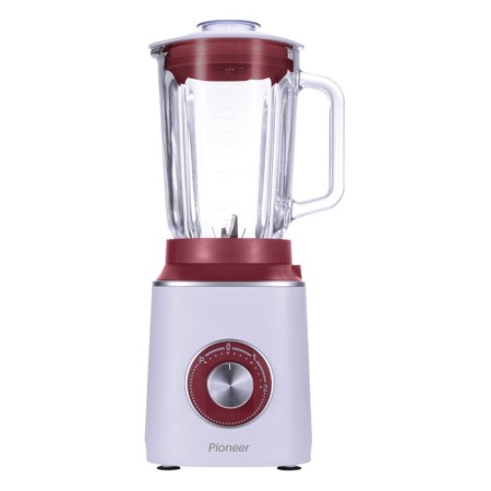 Stationary blender Pioneer SB144, 600 W, 1.5 l, white with lingonberry