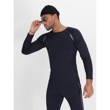Male thermal underwear, size 54-56, dark blue color-12