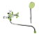 Accoona A7182K bath mixer, two -wound, with shower, silumin, green/chrome