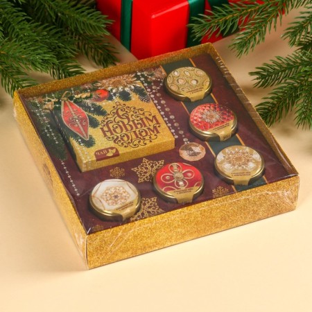New Year's gift "Happy New Year": tea, cream-make-5