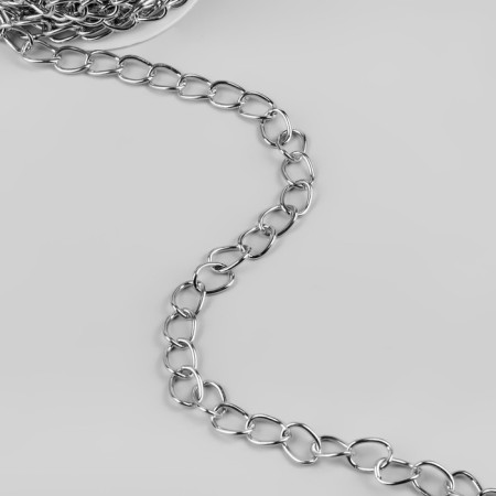 A chain for a bag, iron, 11 × 16 mm, 10 ± 0.5 m, silver color-2