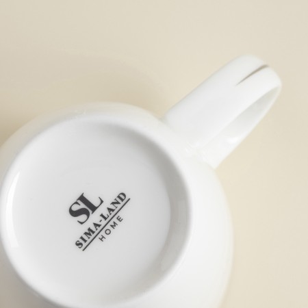 Sl Home Cascan, 380 ml, 11.8 × 8.5 × 10.4 cm, set 2 pcs, bone porcelain, white-8