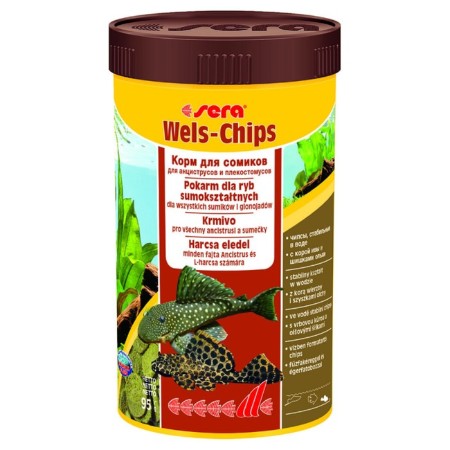 Sera Wels Chips feed for catfish stuck, 250 ml, 95 g