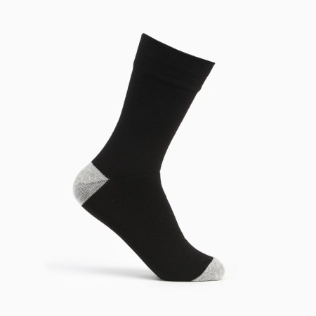 Set of male socks (2 pairs), black/gray color, size 42-43-6