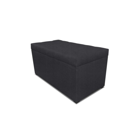 Puff with a lid and weighting, 800 × 400 × 420 mm, Vital velor, Grafit color-1