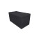 Puff with a lid and weighting, 800 × 400 × 420 mm, Vital velor, Grafit color