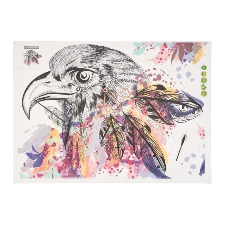 Interior plastic sticker "Eagle with feathers" 50x70 cm-1