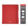 Notebook A5+, 48 sheets in the Erichkrause "Folderbook", removable plastic cover, elastic bands, offset unit, white 100%, red