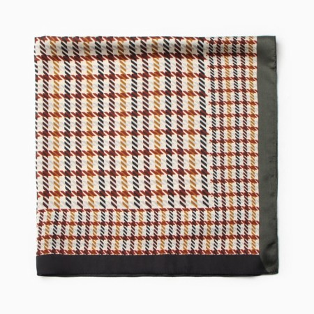 Women's scarf minku 70*70 cm, brown-2
