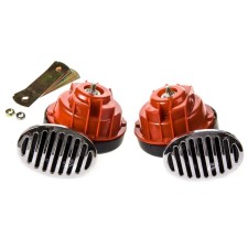 Sound signal Skyway 016 Snail, D = 90 mm, 12 V, 105 DCB, Red, set 2 pcs