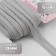 Decorative elastic band, 13 mm, 10 ± 1 m, gray color