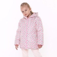 Jacket for girls, milk/paints, height 92-98 cm