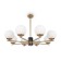 Suspended lamp Freya Fr5230PL-08BS Marble, 810x810x560 mm, E27, 8x60W, brass color