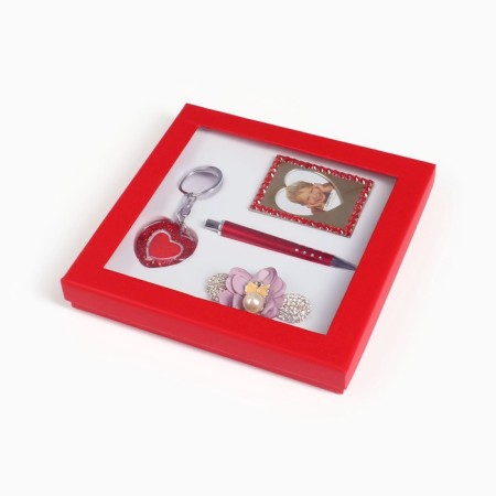 Gift set 4V1 (pen, photo frame, keychain, hairpin)-1
